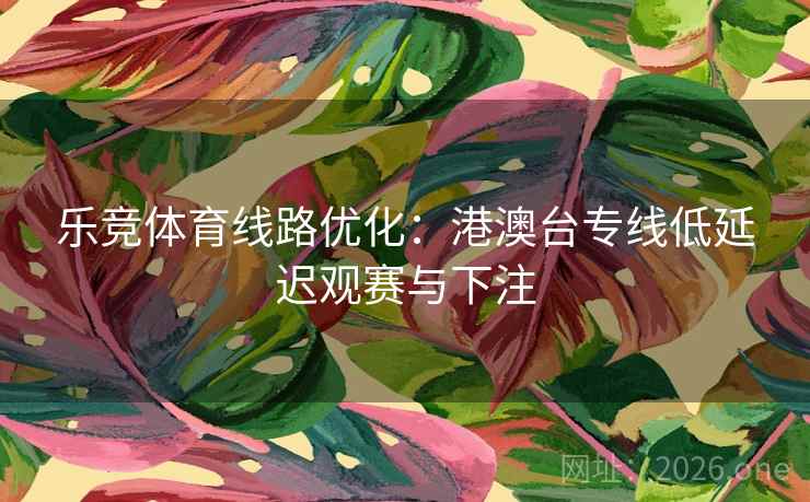 乐竞体育线路优化：港澳台专线低延迟观赛与下注