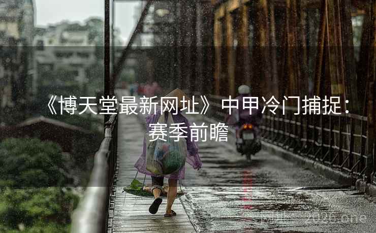 《博天堂最新网址》中甲冷门捕捉:赛季前瞻 《博天堂最新网址》中甲冷门捕捉:赛季前瞻