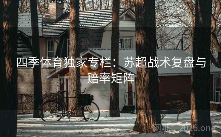 四季体育独家专栏:苏超战术复盘与赔率矩阵 四季体育独家专栏:苏超战术复盘与赔率矩阵